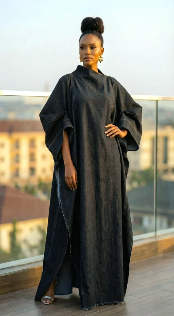 Mahogany Denim Kaftan