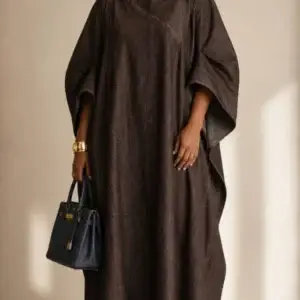 mahogany denim kaftan